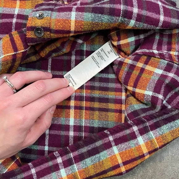 Woolrich Plaid Flannel Button Down Shirt Vintage Outdoor Cabin Style - Picture 10 of 10